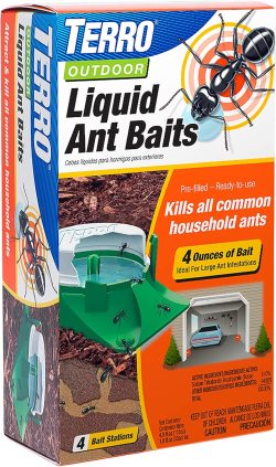 TERRO LIQUID ANT BAITS - OUTDOOR BAIT STATIONS 4pk