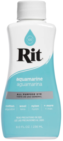 RIT LIQUID DYE - 8oz AQUAMARINE ( # 88240 )