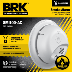 DETECTOR-HARDWIRE/SMOKE w-BATTERY
