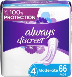 ALWAYS DISCREET PADS 66ct MODERATE