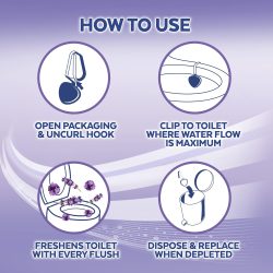 LYSOL AUTOMATIC TOILET BOWL CLNR  2ct  LAVENDER - Image 4