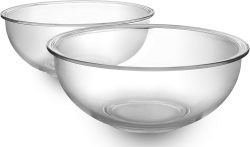 BOVADO GLASS MIXING BOWL-2 PAK 4 QT