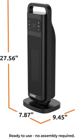 HEATER CERAMIC TOWER OSCILLATING DIGITAL W/REMOTE - Image 3