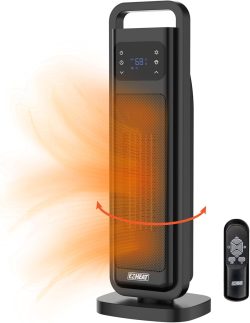 HEATER CERAMIC TOWER OSCILLATING DIGITAL W/REMOTE