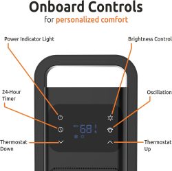 HEATER CERAMIC TOWER OSCILLATING DIGITAL W/REMOTE - Image 4