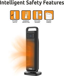 HEATER CERAMIC TOWER OSCILLATING DIGITAL W/REMOTE - Image 6