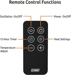 HEATER CERAMIC TOWER OSCILLATING DIGITAL W/REMOTE - Image 7